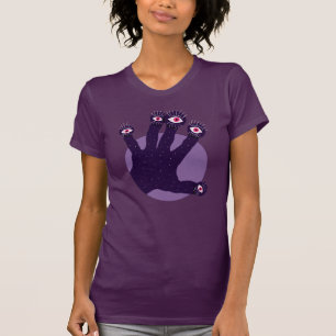 Kreepy Hand heeft vreemde vingers met het kijken n T-shirt