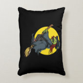 Kreepy-heks die een kamer-halloween-feest leidt accent kussen (Voorkant(Verticaal))