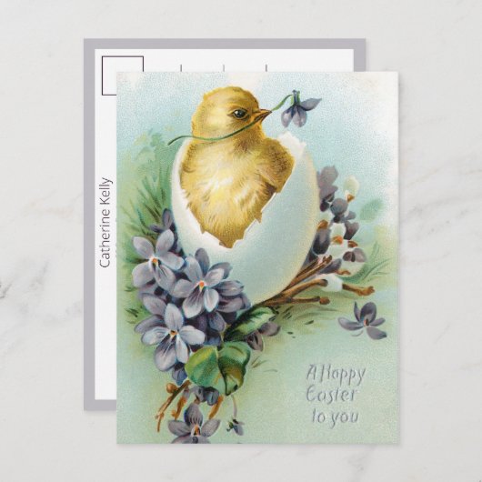  kreet en paaswensen briefkaart (Voorkant / Achterkant)