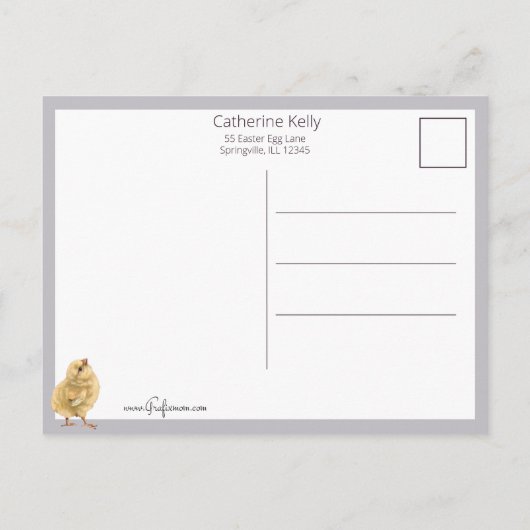 kreet en paaswensen briefkaart (Achterkant)