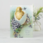 kreet en paaswensen feestdagenkaart (Staand voorkant)