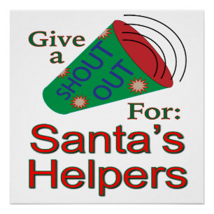 Kreet om helpers van Sinterklaas Perfect Poster