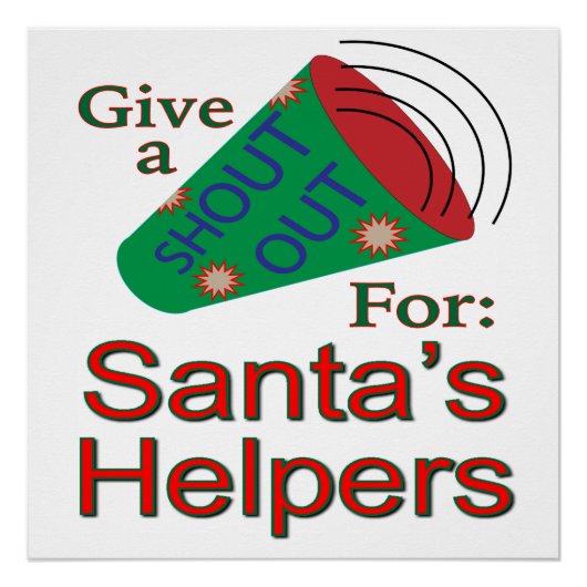 Kreet om helpers van Sinterklaas Perfect Poster (Voorkant)