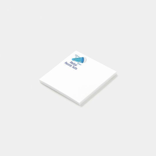 Kreet Om Medische Dossier Techs Post-it® Notes (Schuin)