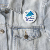 Kreet om rijpartners ronde button 5,7 cm (In situ)