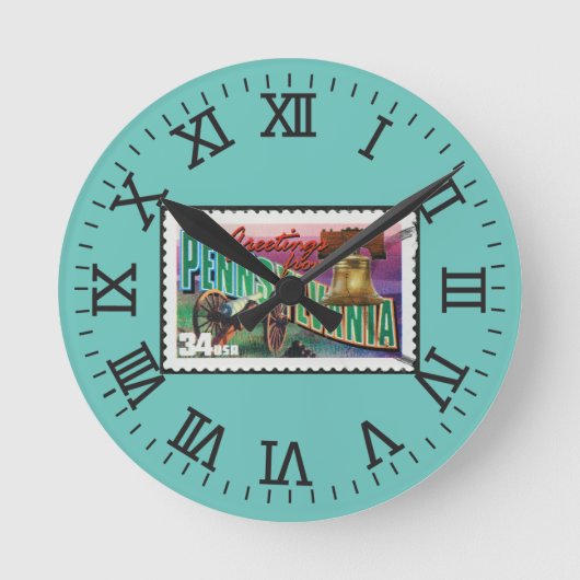 Kreet uit Pennsylvania Ronde Klok (Voorkant)