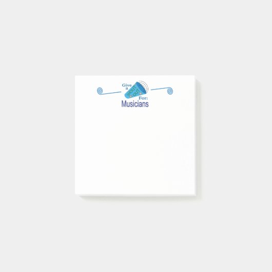 Kreet uit voor muzikanten post-it® notes (Voorkant)