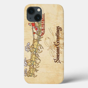 Kreet van Santa Sled en rendier Seasons iPhone 13 Hoesje