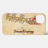 Kreet van Santa Sled en rendier Seasons Case-Mate iPhone Case (Achterkant (horizontaal))