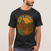Krefeld Duitsland Paleis Kunst T-shirt (Voorkant)