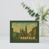 Krefeld Duitsland Stad Kunst Briefkaart (Staand voorkant)