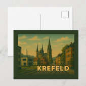 Krefeld Duitsland Stad Kunst Briefkaart (Voorkant / Achterkant)