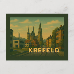 Krefeld Duitsland Stad Kunst Briefkaart