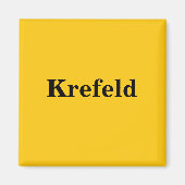 Krefeld  Magnet Schild Gold Gleb (Voorkant)