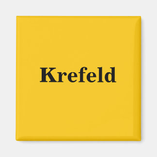 Krefeld Magnet Schild Gold Gleb