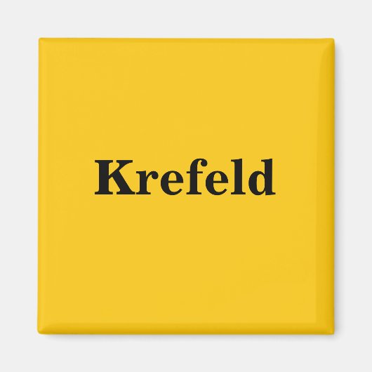 Krefeld  Magnet Schild Gold Gleb (Voorkant)