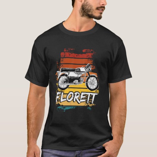 Kreidler Florett Bromfiets Oldtimer Bromfiets Oude T-shirt (Voorkant)