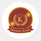 Kreisau Circle logo Ronde Sticker (Voorkant)