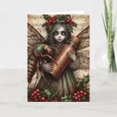 Krekelfeecollage met Kerst Kaart (Voorkant)
