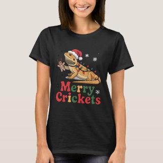 Krekels Kerstverlichting van een Hagedis T-shirt