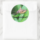 Krekels Ronde Sticker (Tas)