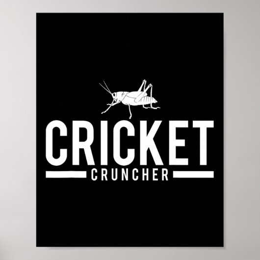 Krekels Vermalende Grappige Insect Grafiek Poster (Voorkant)