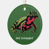 Krekels (vuurlendes) keramisch ornament (Links)