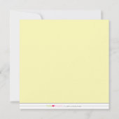 (Krem) Uitnodiging voor edele Baby showers (Achterkant)