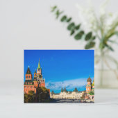 Kremlin in Moskou en Roodvierkant Briefkaart (Staand voorkant)