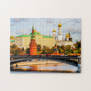 Kremlin in Moskou in het Golden Autumn-seizoen Legpuzzel