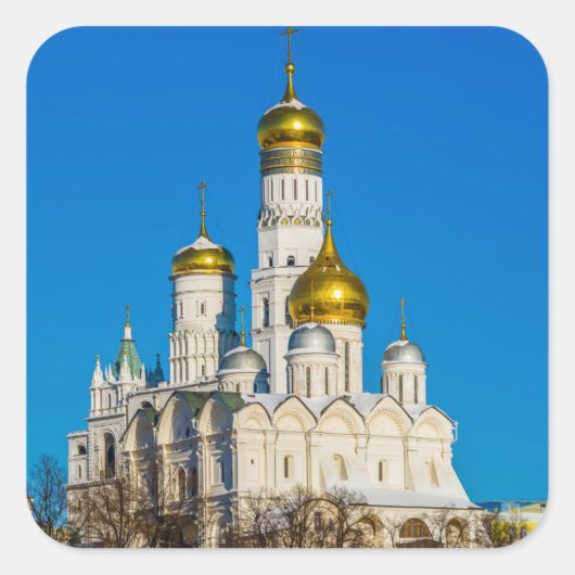 Kremlin Kremlin cathedrals Vierkante Sticker (Voorkant)