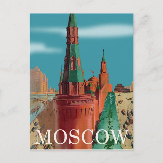 Kremlin, Moskou, luchtfoto Briefkaart (Voorkant)