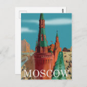 Kremlin, Moskou, uitzicht Briefkaart (Voorkant / Achterkant)