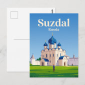 Kremlin van Suzdal Rusland Briefkaart (Voorkant / Achterkant)