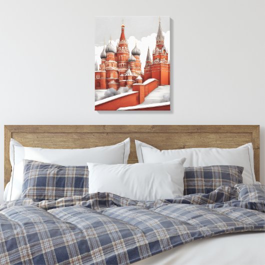 Kremlin Wall Art Canvas Afdruk (Insitu (Slaapkamer))