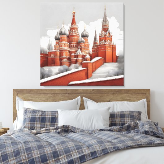 Kremlin Wall Art Canvas Afdruk (Insitu (Slaapkamer))