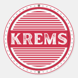 Krems City Pride Embleem – Oostenrijkse identiteit Ronde Sticker