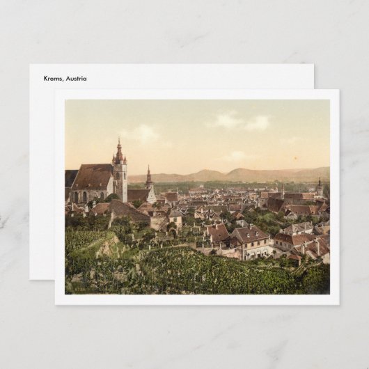 Krems in Oostenrijk Briefkaart (Voorkant / Achterkant)