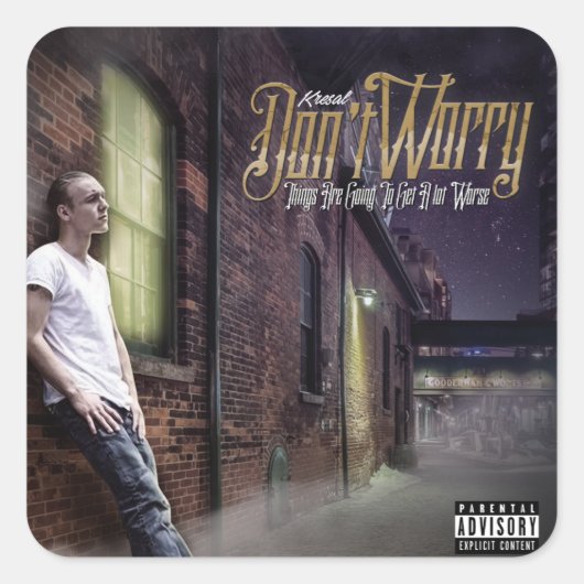 Kresal Maak je geen zorgen Sticker (Voorkant)