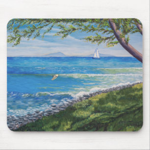 Krescent Head Beach Seascape Painting Muismat