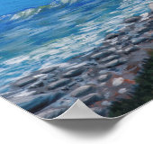 Krescent Head Beach Seascape Painting Poster (Hoek)