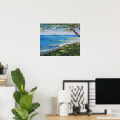 Krescent Head Beach Seascape Painting Poster (Thuiskantoor)
