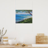 Krescent Head Beach Seascape Painting Poster (Keuken)
