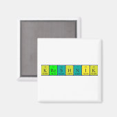 Kreshnik periodieke lijstnaam magnet (Voorkant / Achterkant)