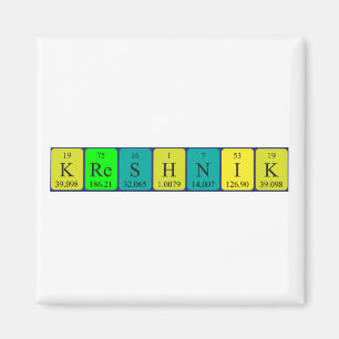 Kreshnik periodieke lijstnaam magnet
