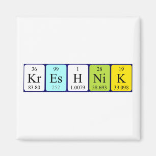 Kreshnik periodieke lijstnaam magnet