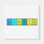 Kreshnik periodieke lijstnaam magnet (Voorkant)