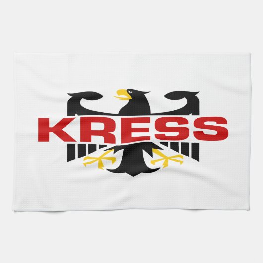 Kress Achternaam Theedoek (Horizontaal)