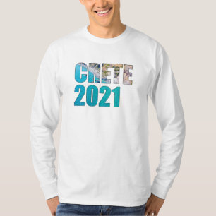 Kreta 2021 Beach Greece Feestdagen T-shirt