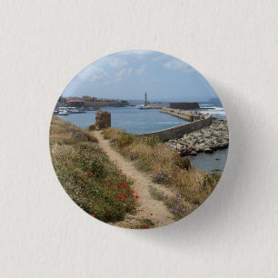 Kreta, Chania Button/Badge Ronde Button 3,2 Cm